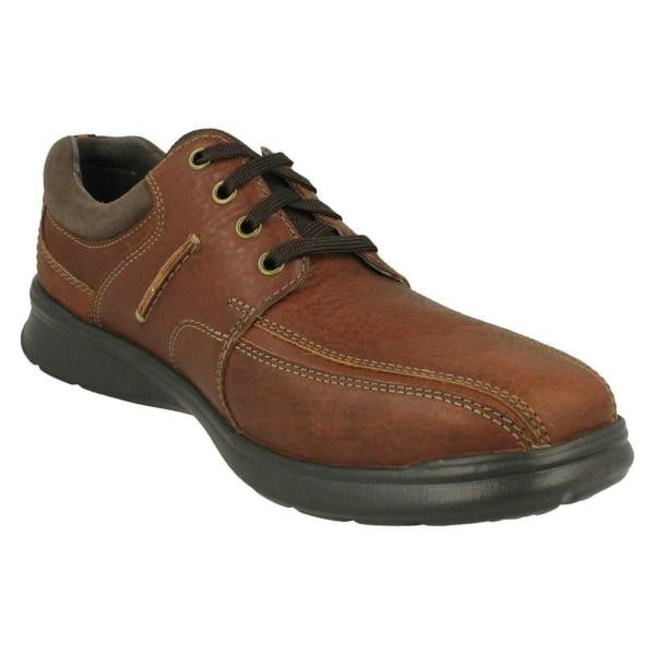 Clarks Mens Clarks Stitch Detailed Lace Up Shoes Cotrell Walk