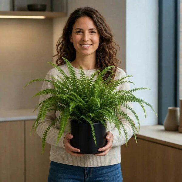 Nephrolepis Boston Fern – Lush Feathery Green Indoor Houseplant