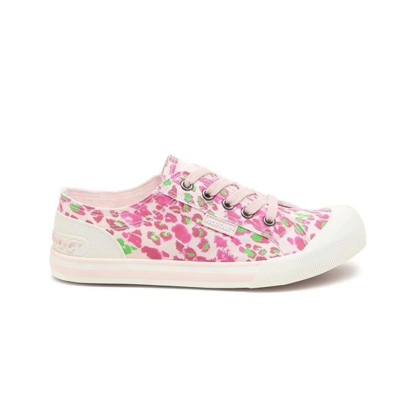 Rocket Dog JAZZIN SNAP Canvas Trainers   in  Pink