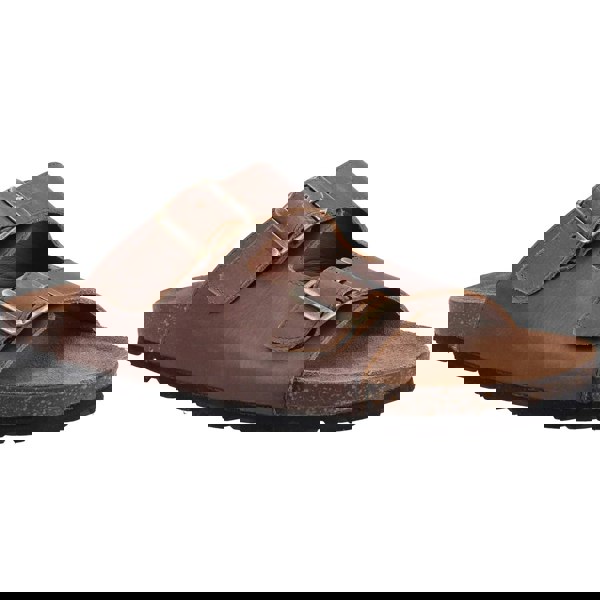 Hush Puppies Nash Slider Leather Men's Brown Sandals