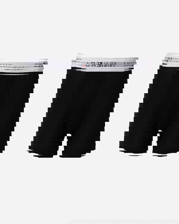 Tommy Hilfiger 5 Pack Mens Waistband Trunks - B-Blue/Brown/White/Orange/Green - CHO - Designer Mens Underwear