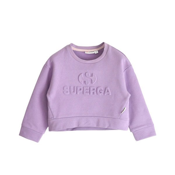 Superga Kids Logo Sweatshirt - Dark Wisteria Pink
