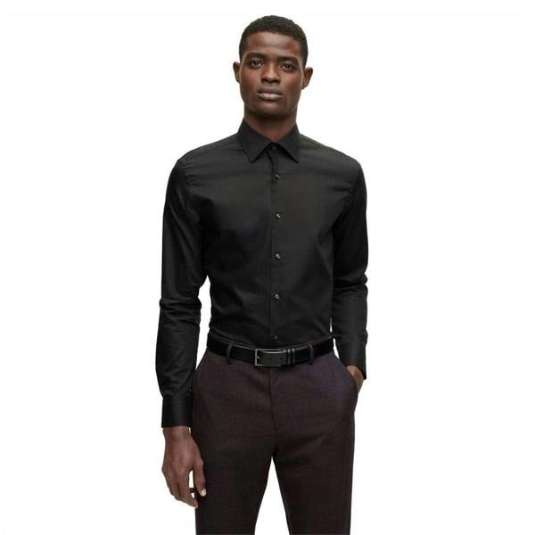 Boss Mens Long-Sleeved Shirt - Black - 