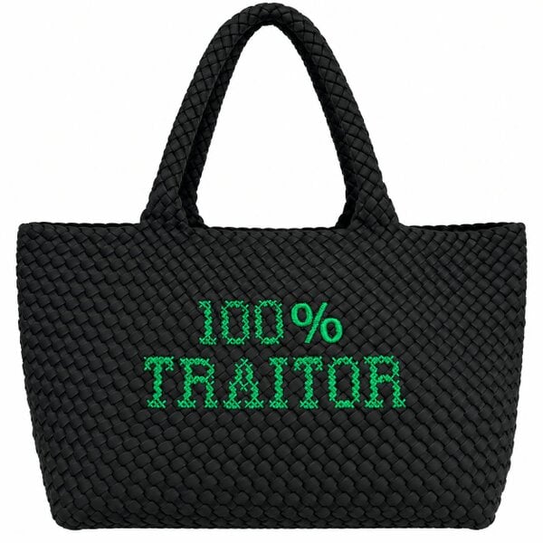 Lilly Loves 100% Traitor Embroidered Bag