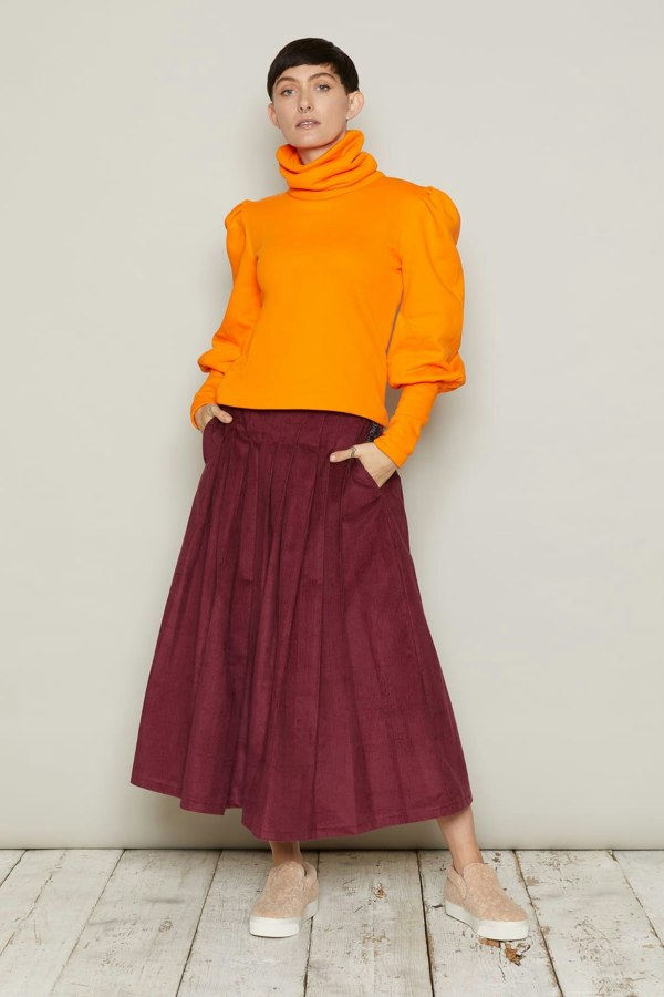 Bo Carter Dagfari Skirt - Burgundy