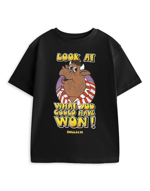 Bullseye Unisex Kids Black Look At What You Could Have Won! Short Sleeved T-Shirt