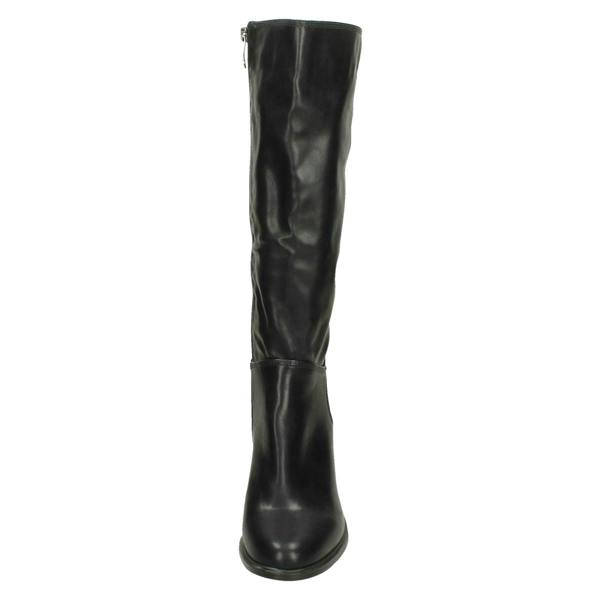 Spot On Ladies Spot On Knee High Heeled Boots
