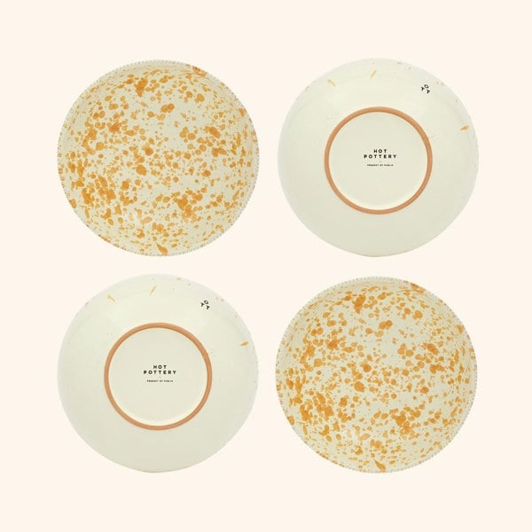 Hot Pottery Pasta Bowl Burnt Orange - 4 Pieces