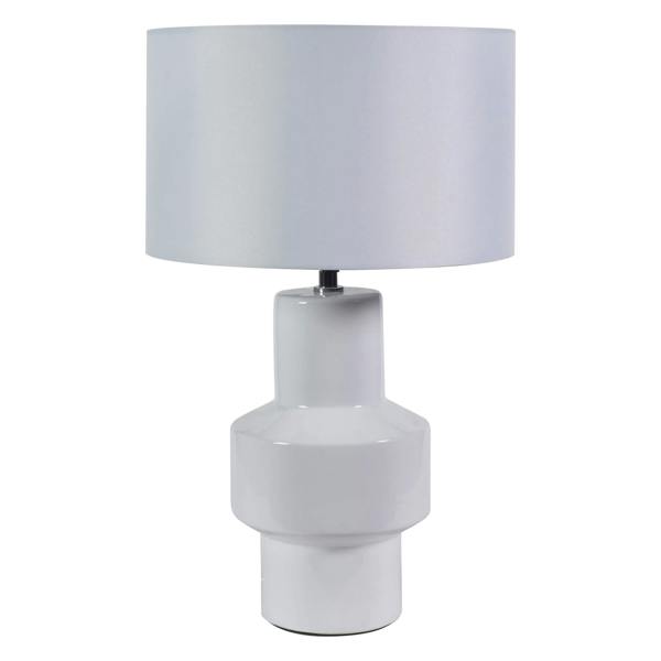 Pagazzi Lighting Salina White Ceramic Table Lamp