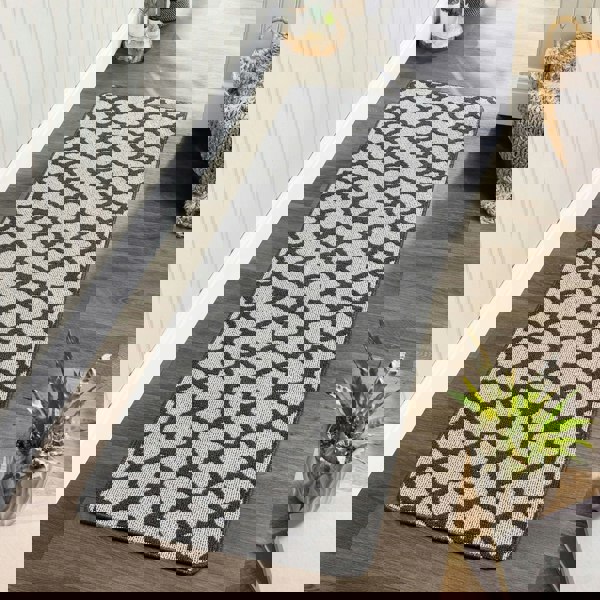 My Mat Stain Resistant Moroccan Tile Charcoal