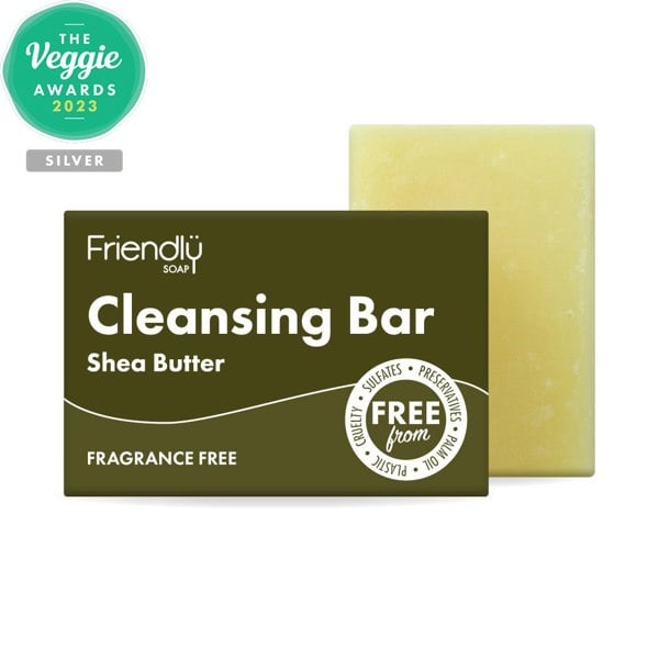 Friendly Soap - Cleansing Bar - Shea Butter - Fragrance-free - 4 X 95g