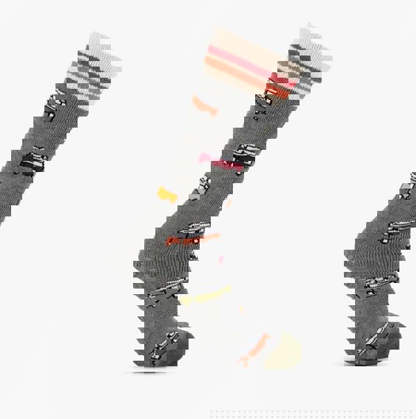 Totes Toasties ORIGINAL SLIPPER SOCKS (TWIN PACK) Mens Socks Campervan / Stripe