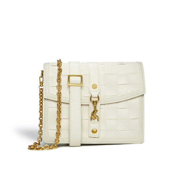 LaBante London Daisy White Vegan Shoulder & Crossbody Bag