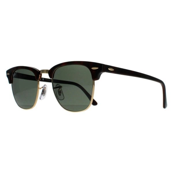 Rayban Sunglasses Clubmaster 3016 990/58 Red Havana Green Polarized Large 51mm