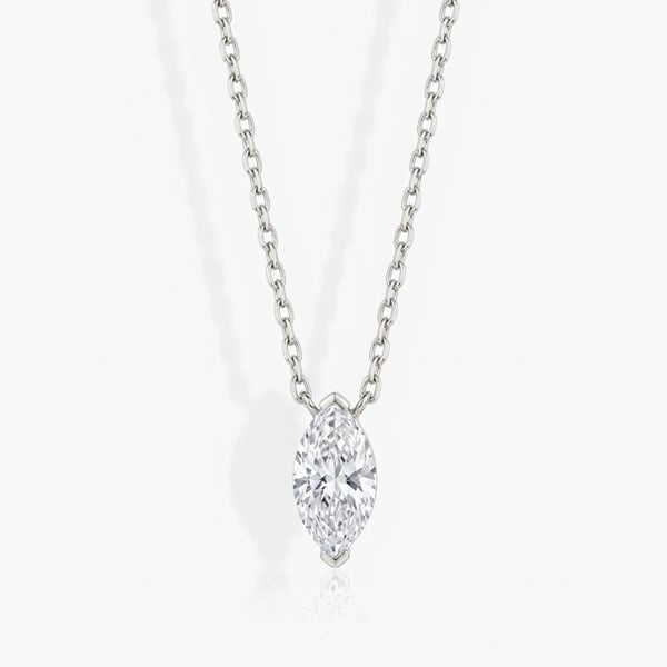 MUCHV Dainty Marquise Stone Necklace