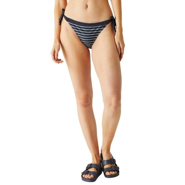 Regatta Womens/Ladies Flavia String Striped Bikini Bottoms - Navy/White - 