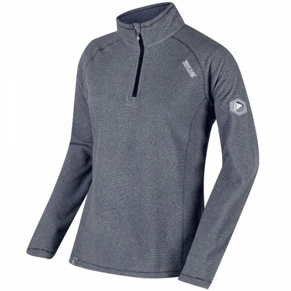 Regatta Great Outdoors Womens Montes Half Zip Fleece Top - Navy/White - Navy/White - 100% Polyester