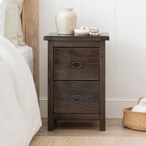 Core Products Boston 2 Drawer Petite Bedside Cabinet