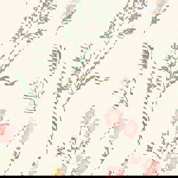 Laura Ashley Crosswell Wallpaper - Coral Pink - 10m