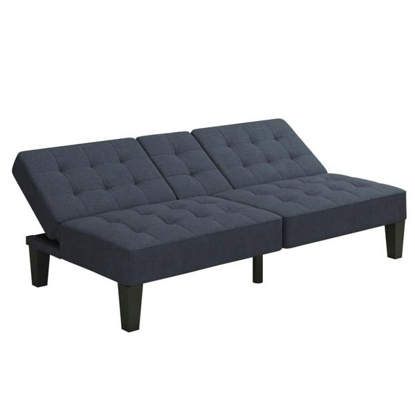 Dorel Home Adalynn Convertible Sofa Bed Fabric Blue