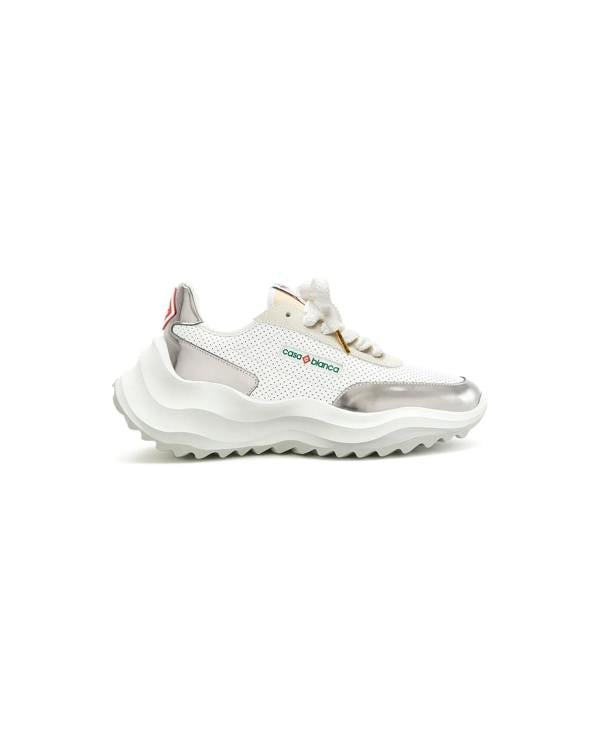Casablanca Atlantis Sneaker White Chrome White