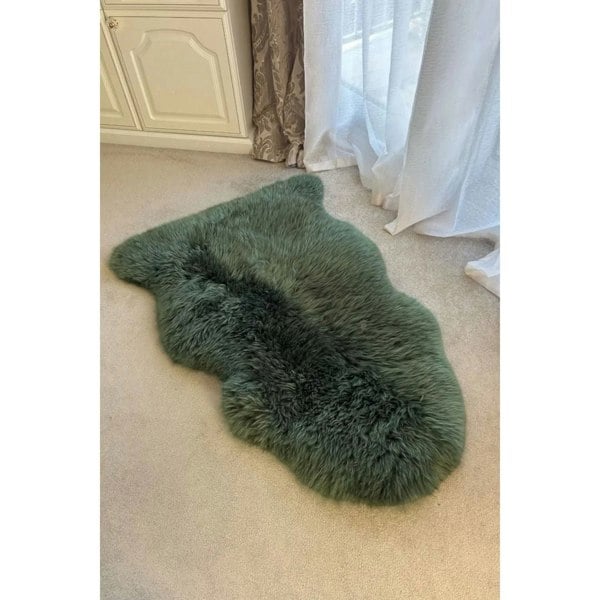 Infinity Leather Genuine Sheepskin Real Natural Wool Area Rug