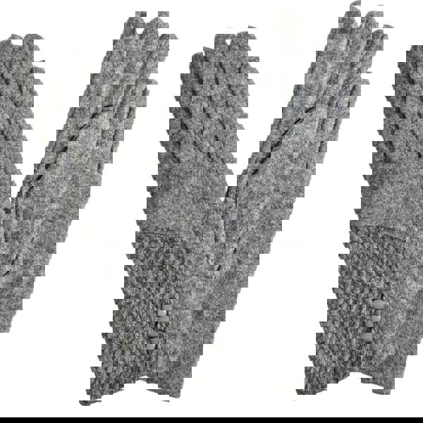 Love EMVY Cashmere Blend Gloves With Button Detailing