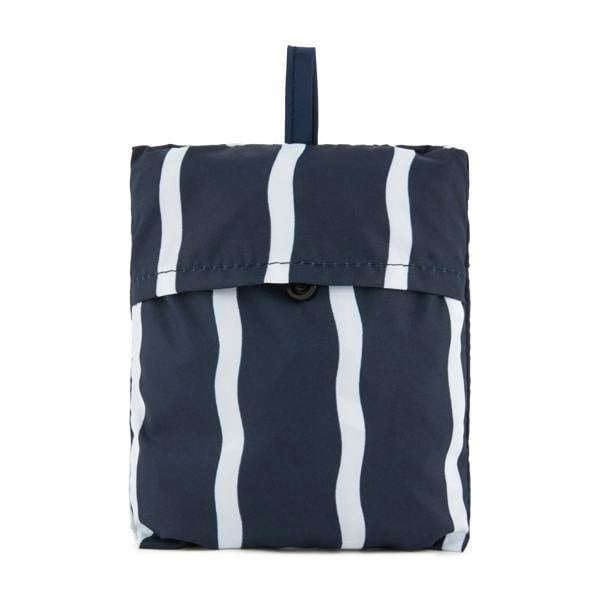 Regatta Wavy Striped Packaway Shopper Bag - Navy/White - 
