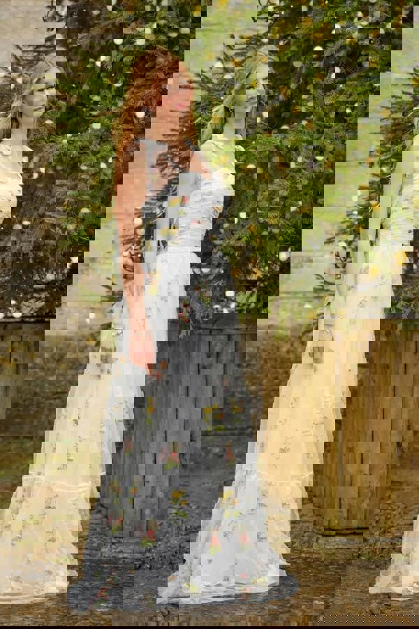 UK Flower Girl Boutique Enchanted Lalla Dress - White