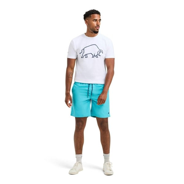 Raging Bull Mens Plain Swim Shorts - Turquoise