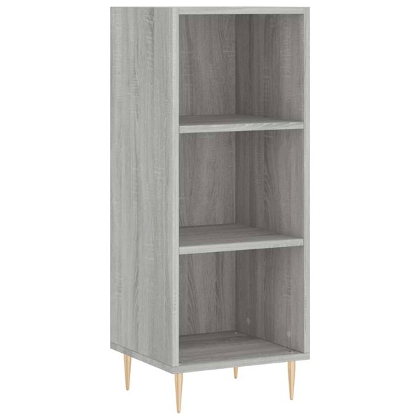 Berkfield Highboard Grey Sonoma 34.5x34x180 cm Engineered Wood
