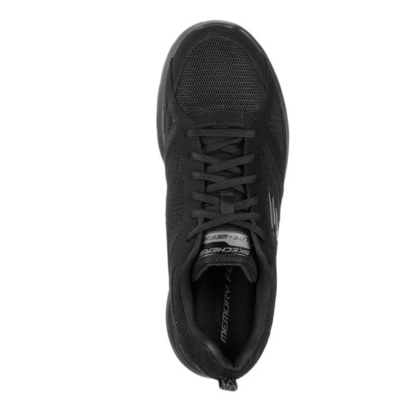 Skechers Dynamight 2.0 Lace Up Memory Foam Men's Trainers in Black