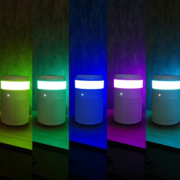 The seven LED colours in one image