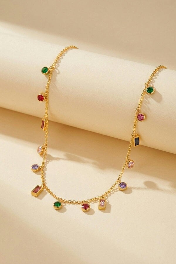 ARIIRA Rio Gold Tone Necklace