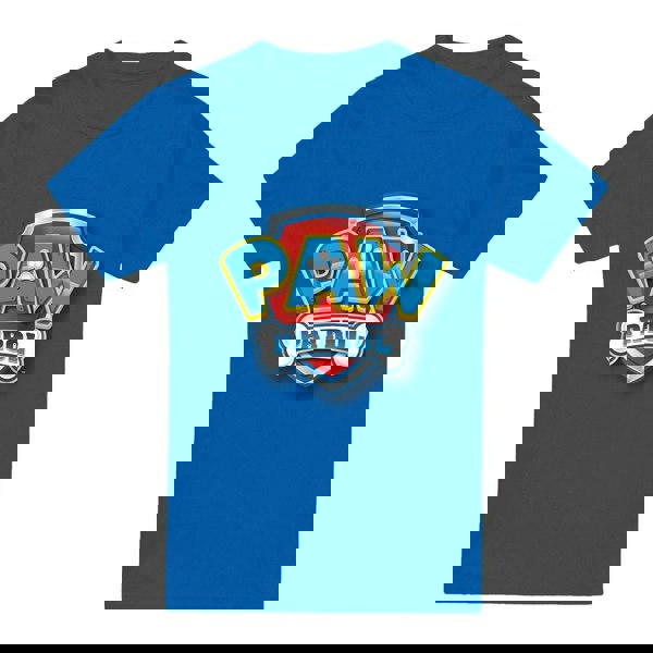 Paw Patrol Mens 3D Logo T-Shirt - Royal Blue