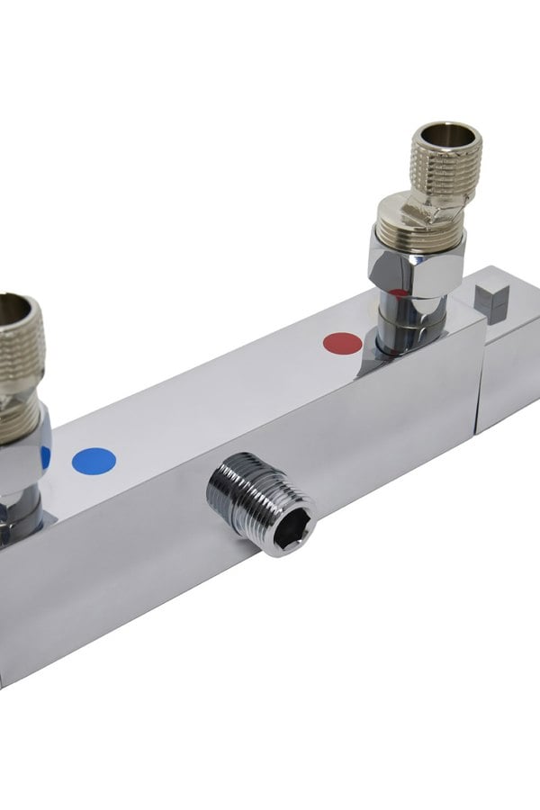 Living and Home 26 x 6.5cm Bath Shower Mixer Temperature Control Valve