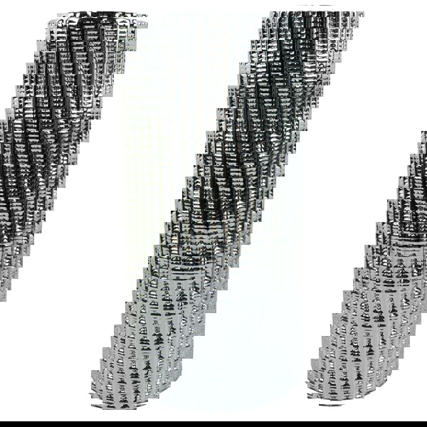 Leaf 60cm Purple Wild Rose Arrangement Silver Glass Vase