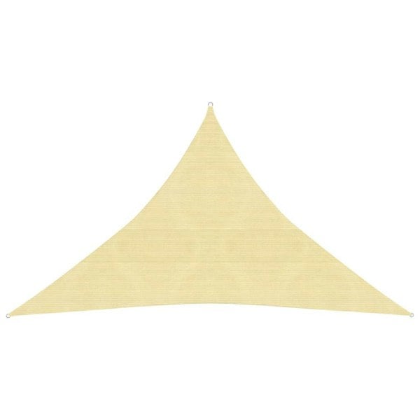 Berkfield Sunshade Sail 160 g/m�__ Beige 3.5x3.5x4.9 m HDPE