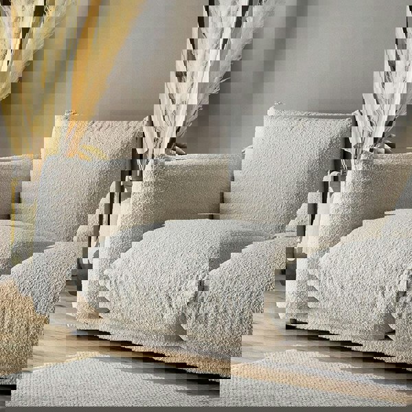 Isabella Two Seater, Three Seater Sofa, Boucle Or Velvet, White-Weilai Concept-Weilai Concept