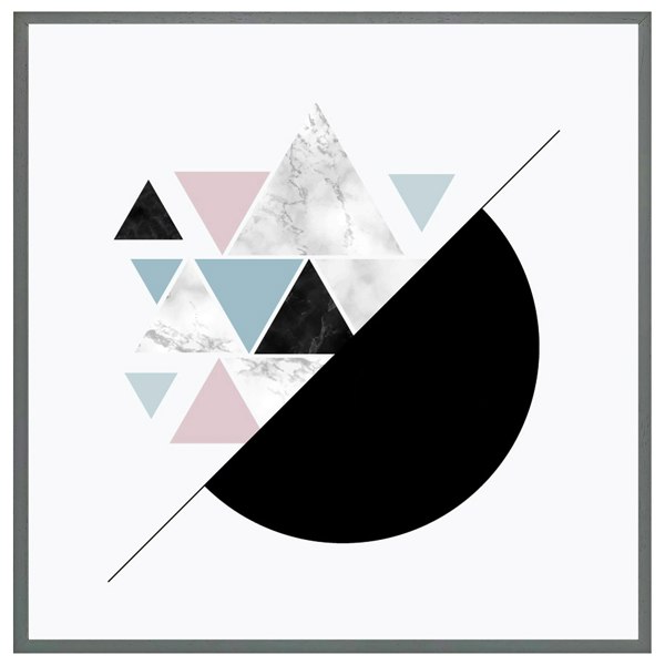 Benjamin Tate Design Triangles & semi circle pattern (Picture Frame)