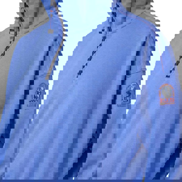 Parajumpers ZENDAYA PWFLEY32 268 CORNFLOWER Quarter Zip Sweater Box Fit Womens S