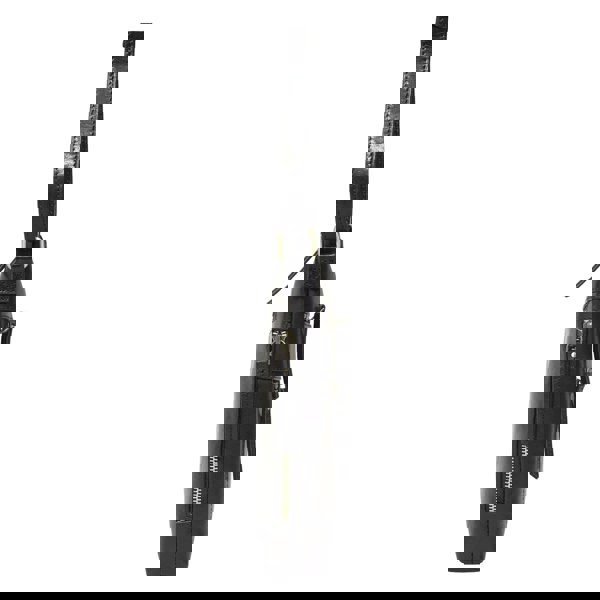 Assots London 'CORI' Black Polished VT Real Leather Crossbody Bag