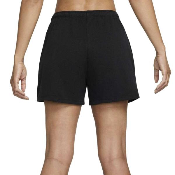 Nike Womens/Ladies Fleece Elasticated Waist Relaxed Fit Sweat Shorts - Black - 