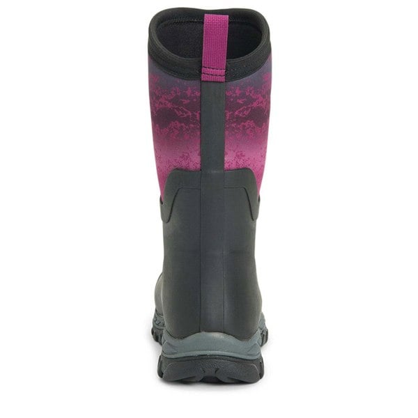 Muck Boots Unisex Arctic Sport Mid Pull On Wellies - Black/Magenta