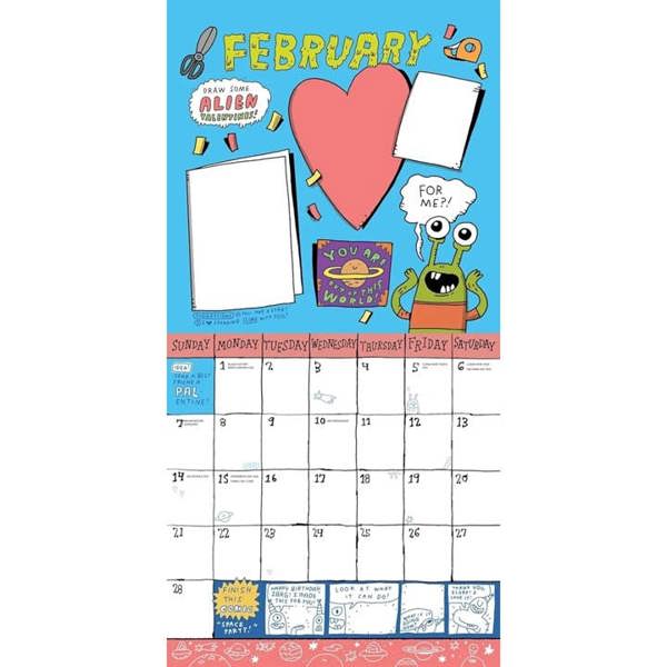 Kids Awesome Activity Calendar 2027, Wall Calendars, Month To View, Family, Gift