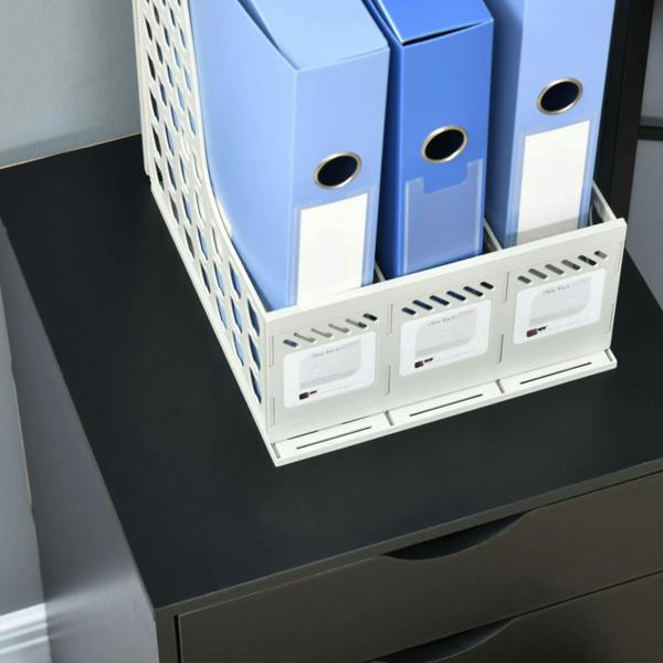 Dyzi Mobile 5 Drawer Filing Cabinet Office Storage Unit with Wheels Black