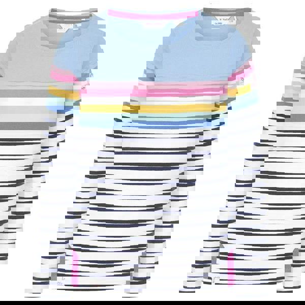 Lazy Jacks Girls Long-Sleeved T-Shirt - Sky/Multicoloured