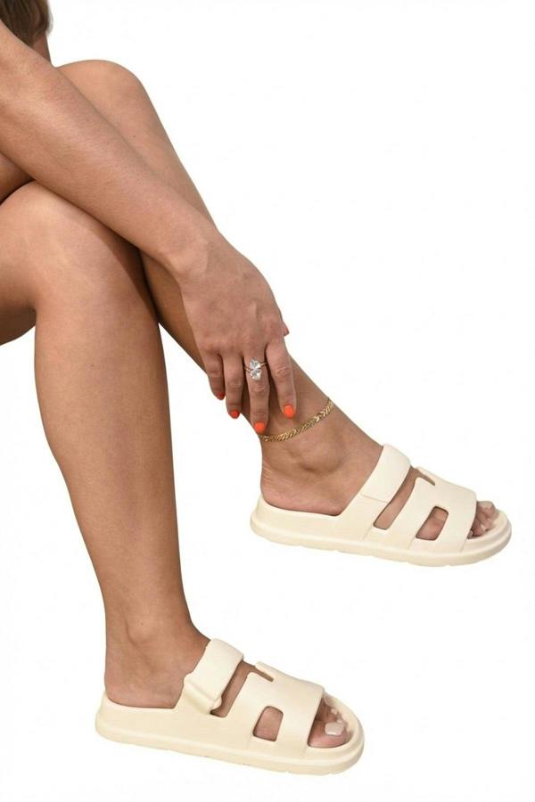 Lucille Cut Out Open Toe Strappy Sandals - Beige_wb