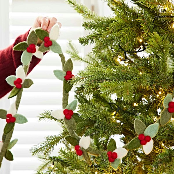 Paper High Felt Berry Christmas Garland