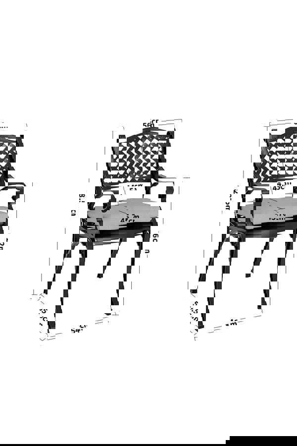 Living and Home 5 Pcs Classical Garden Bistro Set Cast Aluminum with Cushions